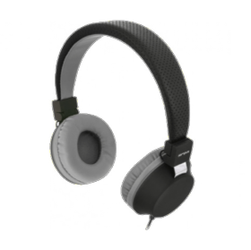 Casque micro stéréo Jack CAMPUS noir et gris