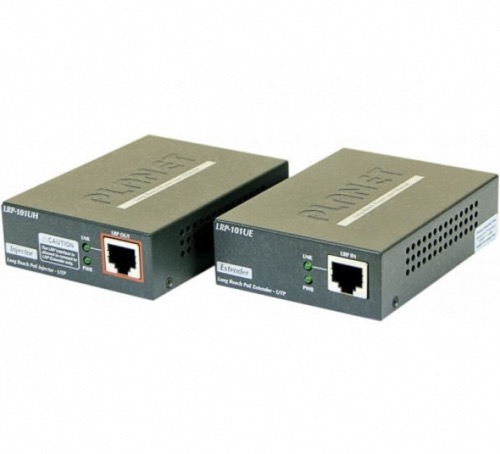 Kit de rallonge PoE+ 500 m sur RJ45 Planet LRP-101U