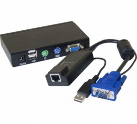 Déport KVM 100 m VGA/USB sur 1 RJ45