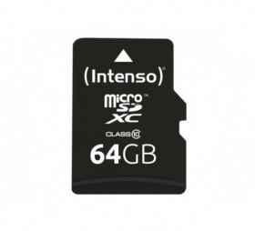 Carte MicroSDHC Class 10 Intenso 64Go