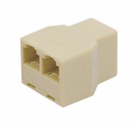 Coupleur RJ12 type F/F/F pour téléphone