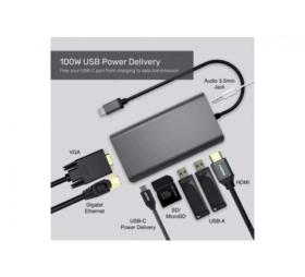 Station d'accueil USB-C 8 en 1 + chargeur 100W