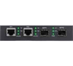 Switch 2 ports RJ45 gigabit et 2 ports fibre SFP