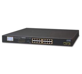 Switch 16 ports Giga PoE+ 300W  2 SFP Planet GSW-1820VHP
