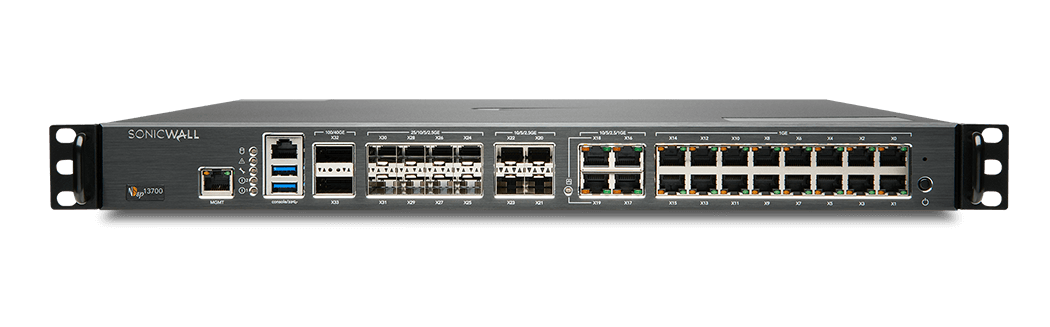 Face avant du firewall NSsp 13700 de SonicWall