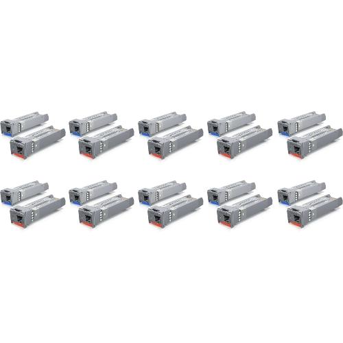 Pack 20 modules SFP+ 10 Giga monomode WDM Ubiquiti