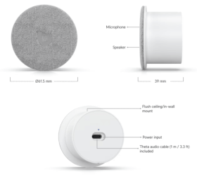 Microphone 2 voies pour AI Theta Ubiquiti