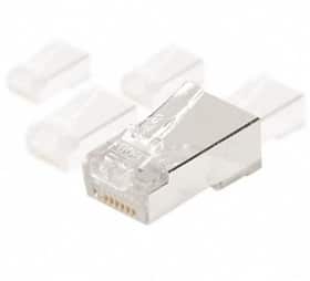 Connecteurs RJ45 Cat5e STP peigne pour monobrin par 10