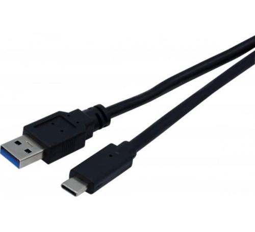 Cordon USB 3.1 type A / C M/M 1 m noir