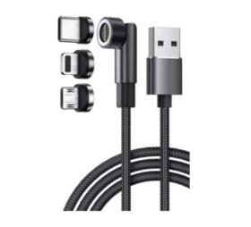 Cordon USB de charge 3 têtes magnétiques 1 m