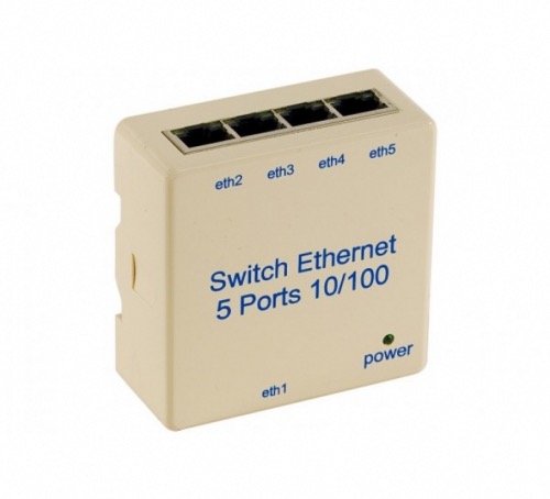 Switch 5 ports 10/100 pour rail DIN