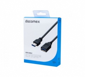 afficher l'article Rallonge USB 3.1 type A noire 1,8 m