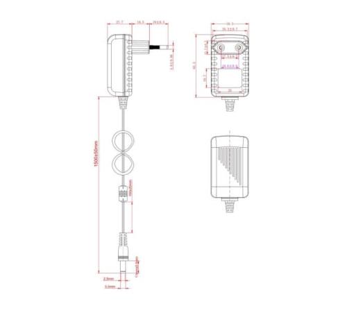 Alimentation secteur 5 V 2 A Jack 5,5 x 2,5 mm