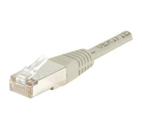 Câble RJ45 15 cm gris catégorie 6 blindé F/UTP