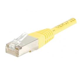 Cble RJ45 30 cm jaune catgorie 6 blind F/UTP