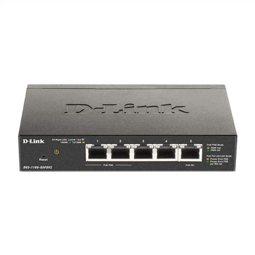 Switch D-LINK 5 ports giga 2 PoE alimenté par PoE