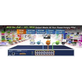 Injecteur PoE++ 8 ports 400W PLANET UPOE-800G