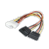 Adaptateur alimentation Molex vers 2 SATA 15 cm