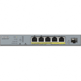 afficher l'article Switch 5 ports giga PoE++ 60W 1 SFP Zyxel GS1350-6HP