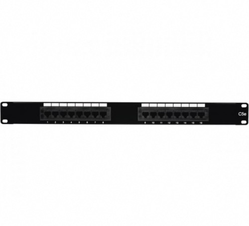 Panneau de brassage 19 CAT5E UTP 16 ports