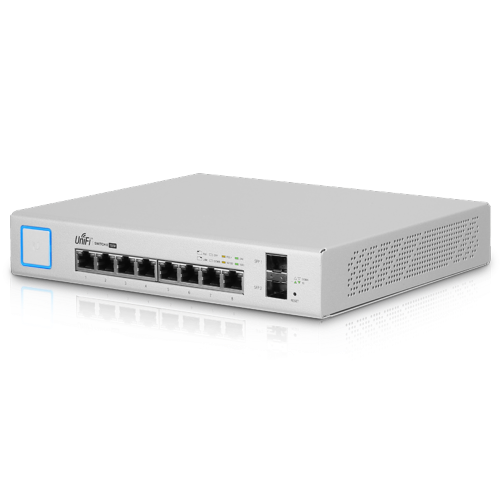 Switch UniFi 8 ports giga PoE+ 150W 2 SFP Ubiquiti