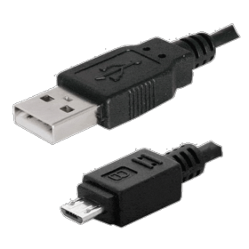Cordon USB 2.0 type A / micro USB 1,8 m noir Delock