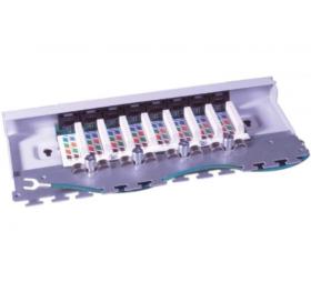 Panneau de brassage Rail DIN Cat 6a STP 8 ports