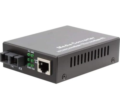 Convertisseur RJ45 gigabit fibre SC monomode 20 Km
