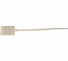 Collier serre-câbles avec porte étiquette 20 x 28 mm