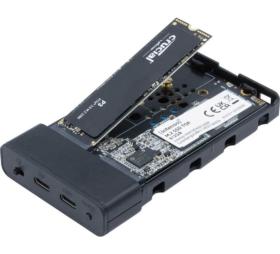 Boitier duplicateur USB-C pour 2 SSD M.2 SATA et NVMe