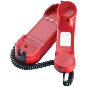 Téléphone d'urgence analogique 3 boutons rouge Depaepe