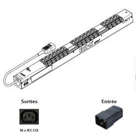 ePDU 0U Basic Eaton 16 prises IEC