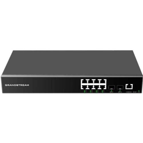 Switch 8 ports giga PoE+ 120W 2 SFP Grandstream