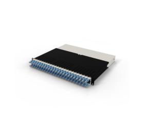 Panneau Patchbox One 24 RJ45 Cat6a UTP 0,8 m 8U bleus