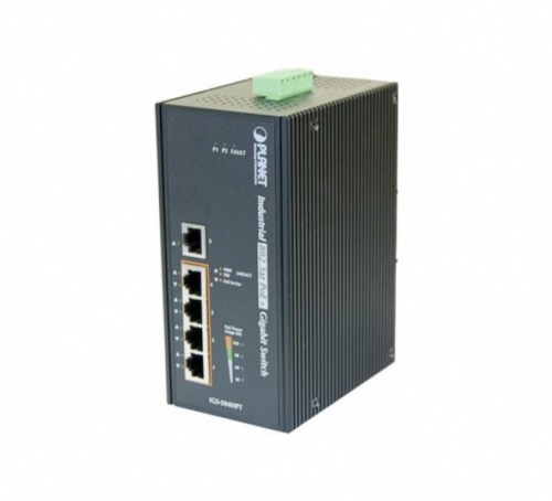 Switch industriel 5 ports gibabit 4 PoE+ Planet IGS-504HPT