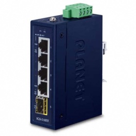 Switch industriel 4 ports gigabit 1 SFP Planet IGS-510TF