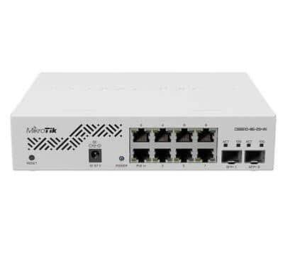 Switch Cloud 8 ports 2,5 giga 2 SFP+ Mikrotik CRS310-8G