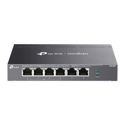 Switch 6 ports 10/100 4 PoE+ 67W TP-Link DS106P
