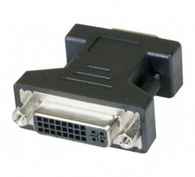 Adaptateur DVI femelle / VGA mâle monobloc