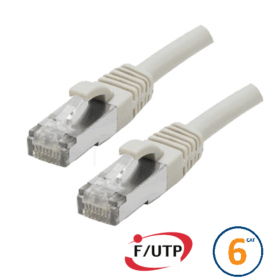 Câble RJ45 Cat 6 F/UTP 30 cm beige