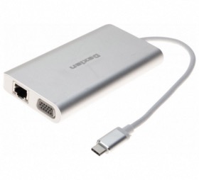 afficher l'article Adaptateur USB 3.1 type C HDMI VGA LAN Hub SD chargeur