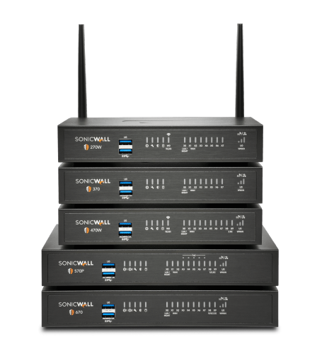 Gamme Sonicwall TZ270, TZ370, TZ470, TZ570, TZ670